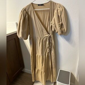 Nasty Gal Wrap Tiered Dress, Sz 8